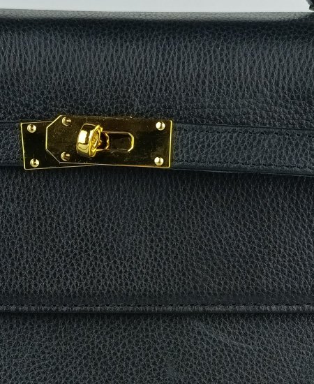 1.1 hermes kelly handbags mate black in original leather 3.jpg