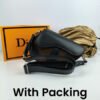 1.3 dior saddle brown leather handbag 4.jpg