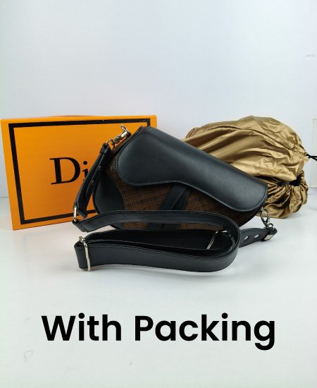 1.3 dior saddle brown leather handbag 4.jpg