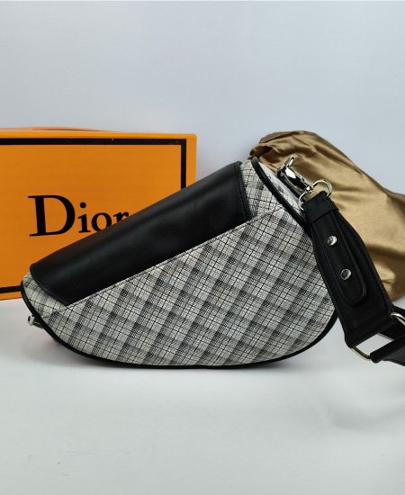 1.3 dior saddle white leather handbag 5.jpg