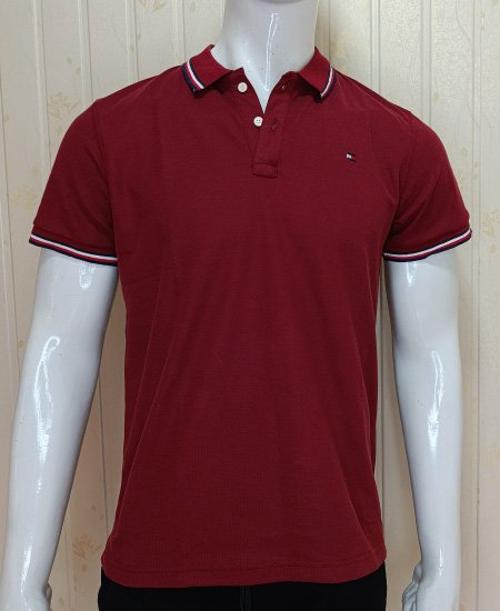 2.1 tommy hilfiger mehroon polo shirts 2.jpg