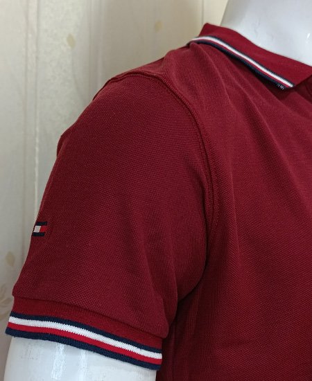 2.1 tommy hilfiger mehroon polo shirts 3.jpg