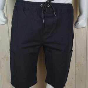 black cotton cargo shorts zara mens 1.jpg