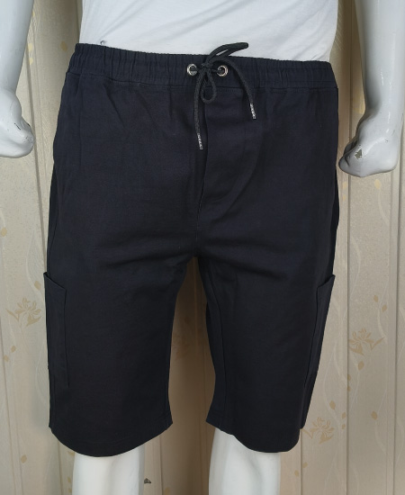 black cotton cargo shorts zara mens 1.jpg