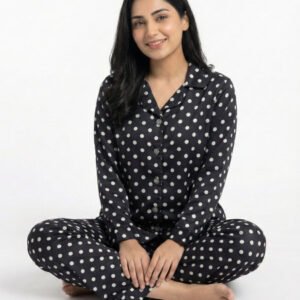 black polka dots night suit zara womens 1 1.jpg