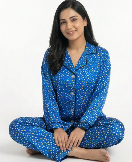 blue multi dots night suit zara womens 1 1.jpg
