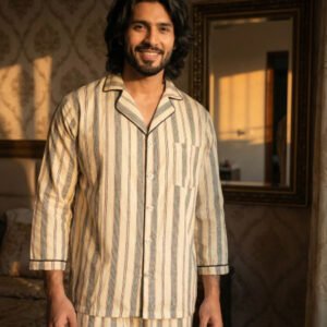 brown multi straps zara mens night suit.jpg