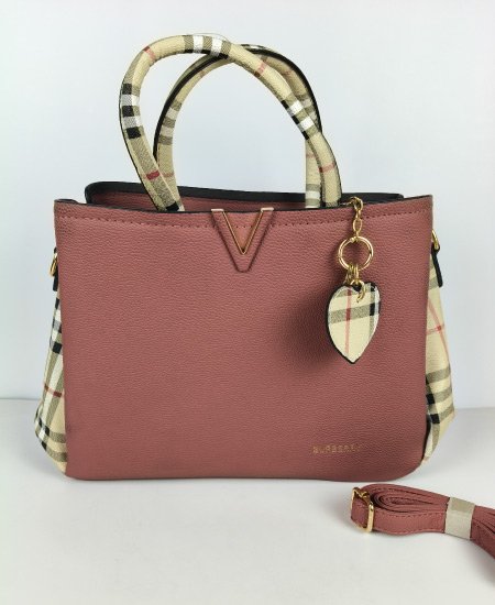 burberry ladies coffee pink handbag 1.jpg