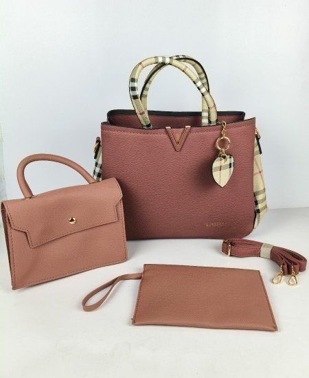burberry ladies coffee pink handbag 3.jpg