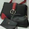 cdior 3pc black ladies handbag aa.jpg