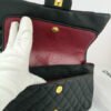 chanel chevron classic black handbag 3.jpg