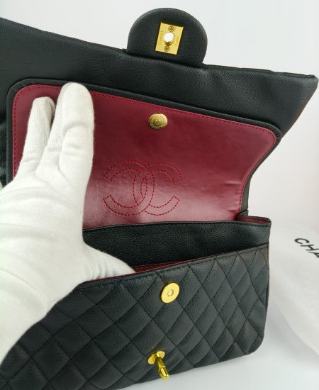 chanel chevron classic black handbag 3.jpg