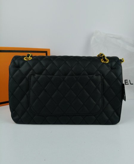 chanel chevron classic black handbag 4.jpg