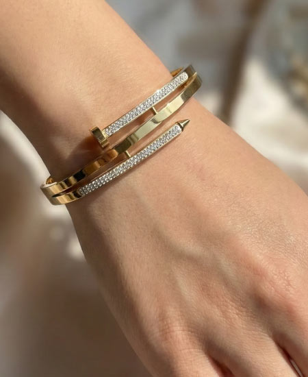 cartier crystal nail bracelet and bangles jewelry 1.jpg