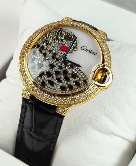 cartier la panthere de cartier ladies black strap collector watch 1.jpg