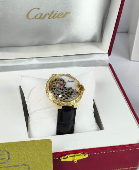 cartier la panthere de cartier ladies black strap collector watch 6.jpg