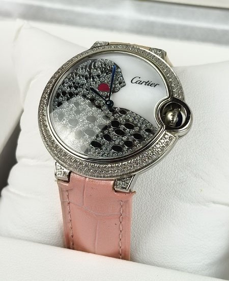 cartier la panthere de cartier ladies pink strap collector watch 1.jpg