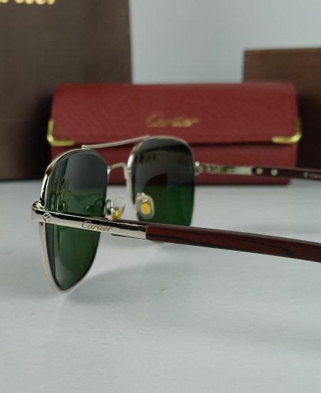 cartier luxury air force sunglasses silver crt27 4.jpg