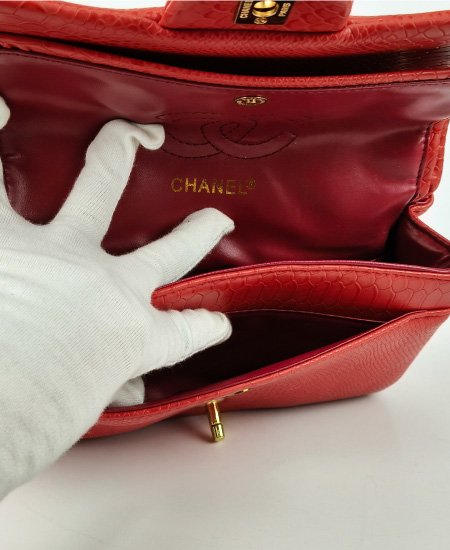 chanel red snake double flap bag 3.jpg