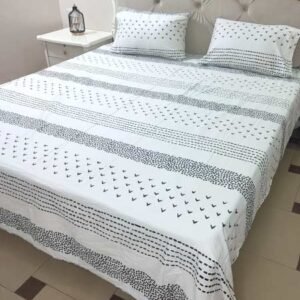 cotton satin bedsheet elegant white tc 240 jungle tree 1.jpg