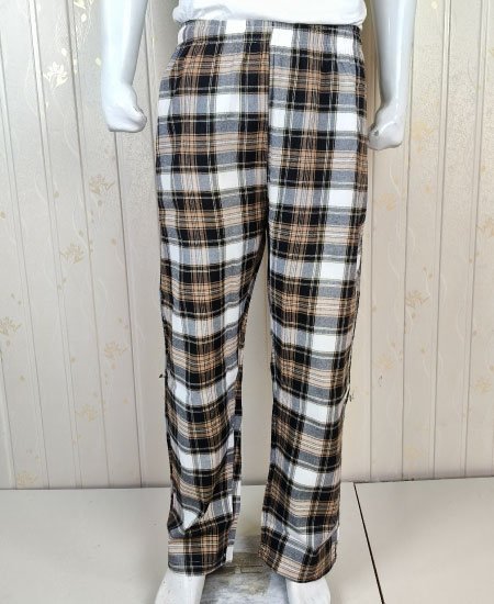 cotton trouser multi brown zara mens 1.jpg