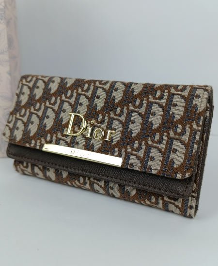 dior ladies wallet chocolate brown 1.jpg