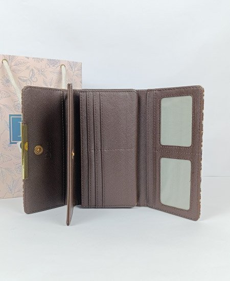 dior ladies wallet chocolate brown 2.jpg