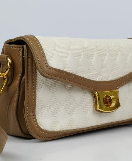 elegant handbag khaki white 1.jpg