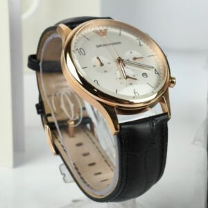 emporio armani black leather strap watch for men ar1916 1.jpg