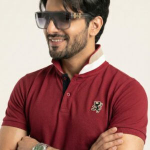 giordano polo shirt mehroon small logo 4.jpg