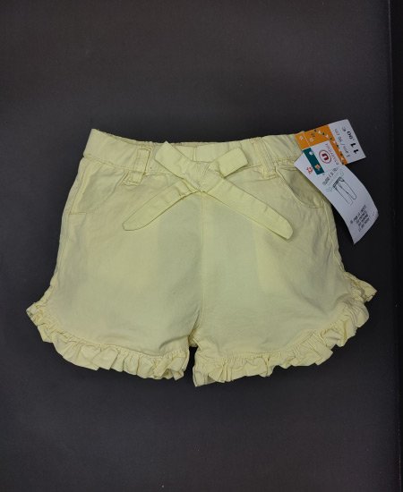 girls denim cotton yellow shorts 1.jpg