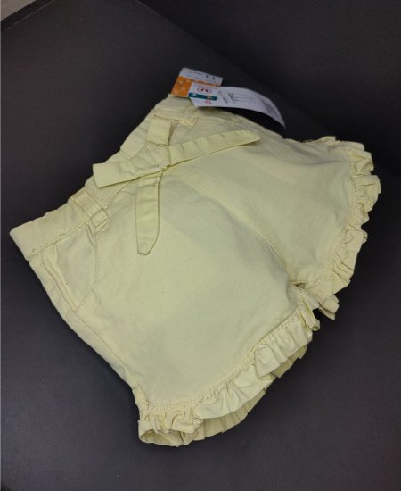 girls denim cotton yellow shorts 3.jpg