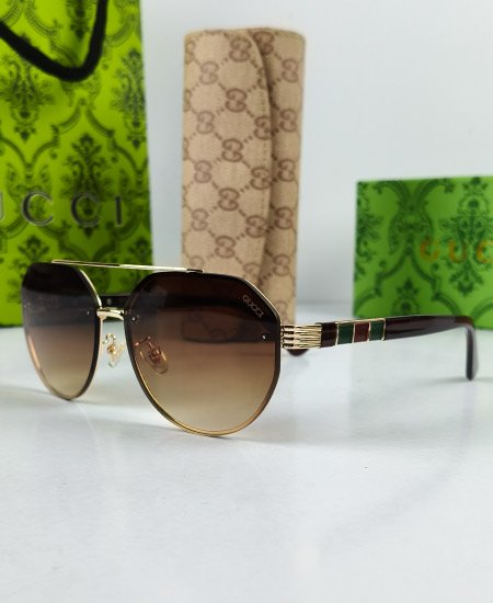 gucci sunglasses golden brown sami round gg22 5.jpg