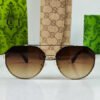gucci sunglasses golden brown sami round gg22 6.jpg