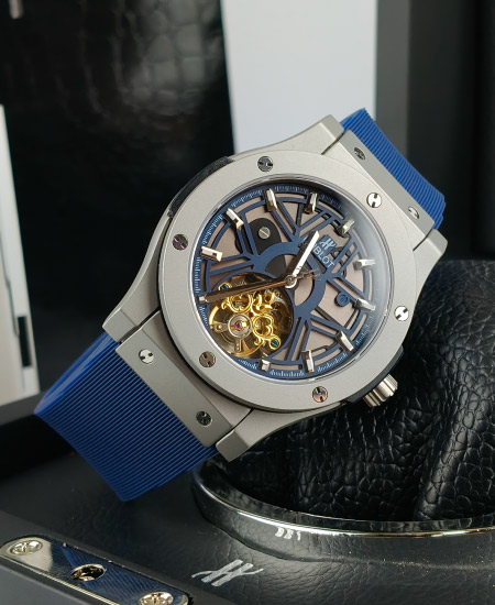 hublot watch matte fusion skeleton blue strap 4.jpg