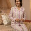 jungle pink leaves pjs womens 2.jpg