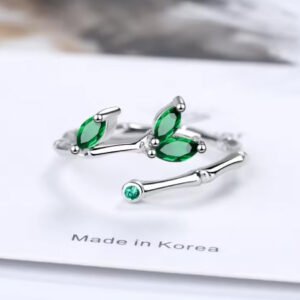 jungle tree 925 sterling silver green leaf rings 1.jpg