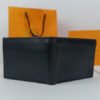 jungle tree black leather wallet dollar size 5.jpg
