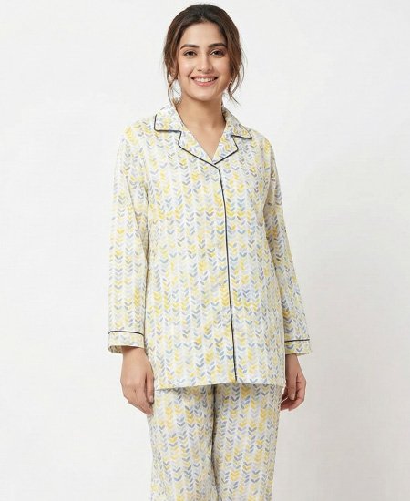 jungle tree blue leaves pjs womens 1.jpg