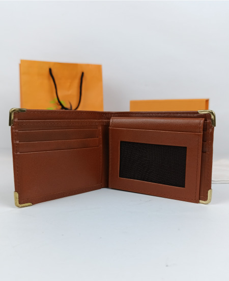 jungle tree golden tip brown leather wallet 3.jpg