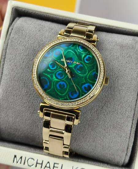 michael kors peacock motif dial watch mk3946 1.jpg