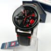 never stop wheel black leather strap mens watch 1.jpg