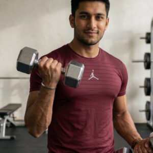 nike jordan t shirts dri fit mehroon.jpg