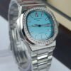 patek philippe watch nautilus dimonds tiffany co blue dial limited edition watch 4.jpg