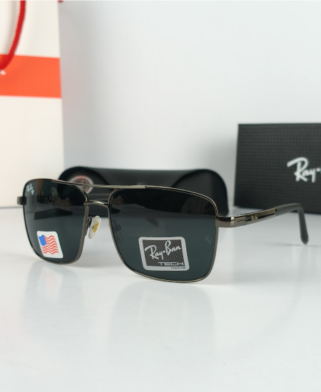 ray ban sunglasses gun metal square 2.jpg