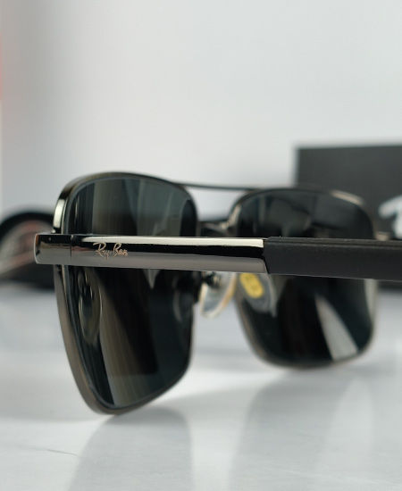 ray ban sunglasses gun metal square 6.jpg