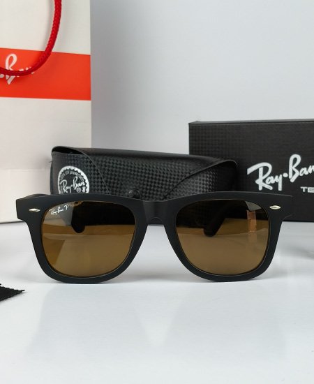 ray ban wayfarer sunglasses brown polarized rb2140 2.jpg