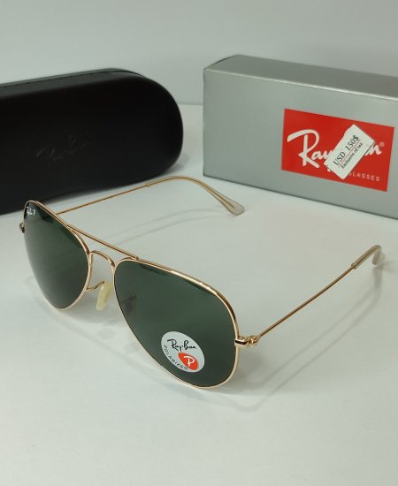 rayb aviator polarized golden green sunglasses 1.jpg