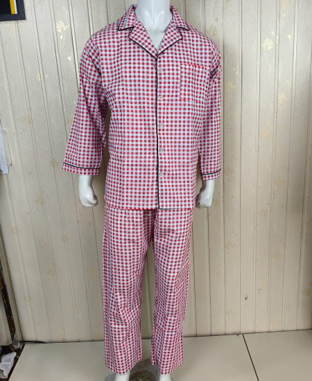 red gray check zara mens night suit 3.jpg