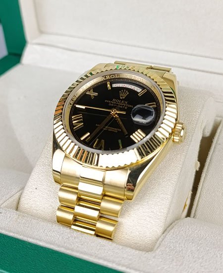 rolex day date watch yellow gold black dial roman 228238 1.jpg rolex day date watch yellow gold black dial roman 228238 1.jpg